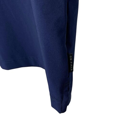 Nike West Virginia Mountaineers Coaches Performance Polo Size Small Blue Gold - Picture 6 of 8